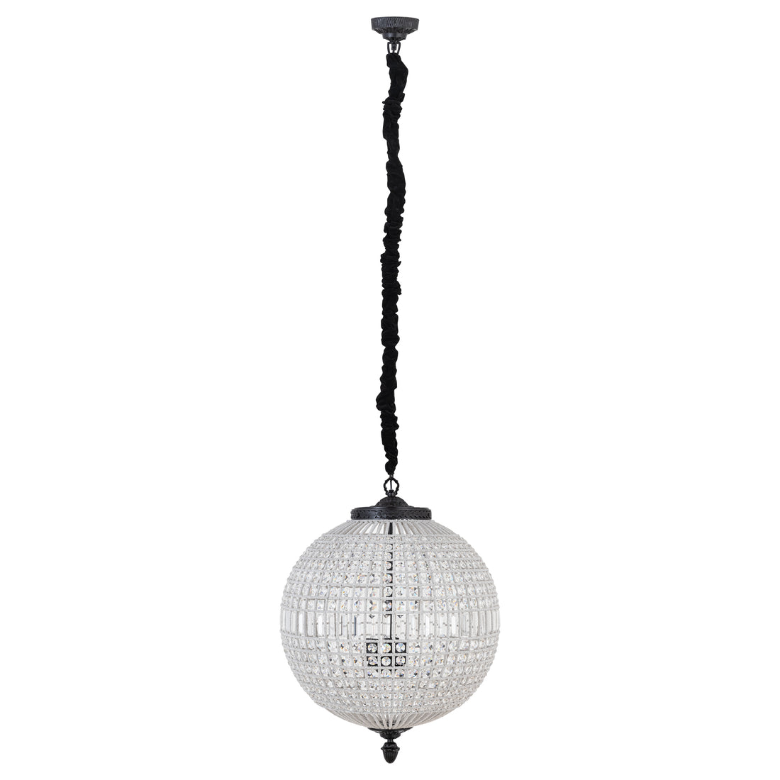 Jaris Crystal Hanging Ball Chandelier Lamp L 	65x65x85cm PTMD - Hanglamp - PTMD - livinglovely.nl