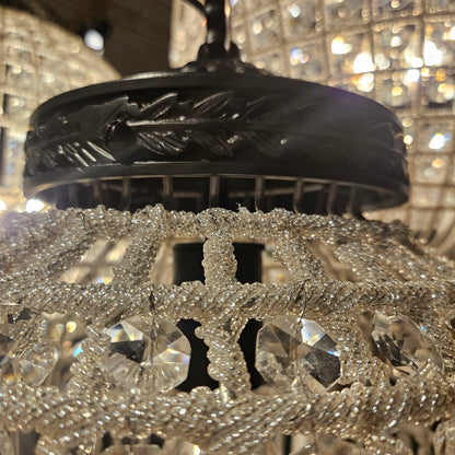 Jaris Crystal Hanging Ball Chandelier Lamp L 	65x65x85cm PTMD - Hanglamp - PTMD - livinglovely.nl