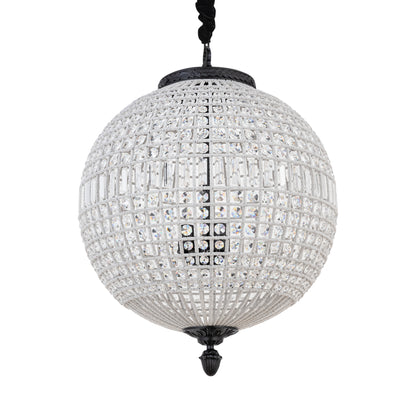 Jaris Crystal Hanging Ball Chandelier Lamp L 	65x65x85cm PTMD - Hanglamp - PTMD - livinglovely.nl