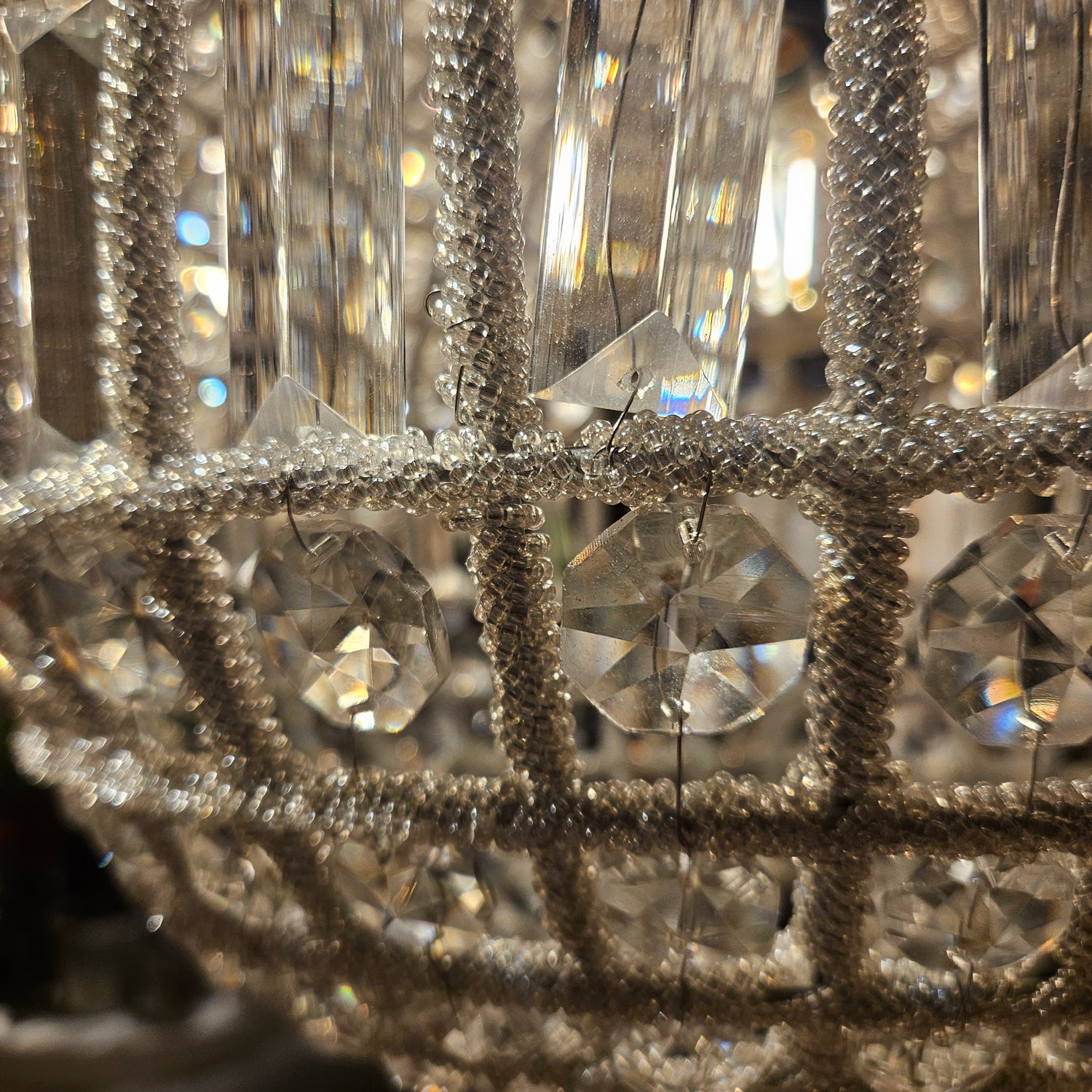 Jaris Crystal Hanging Ball Chandelier Lamp L 	65x65x85cm PTMD - Hanglamp - PTMD - livinglovely.nl