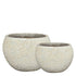 Javier Grey ceramic bowl pot round set of 2 PTMD - Pot - PTMD - livinglovely.nl