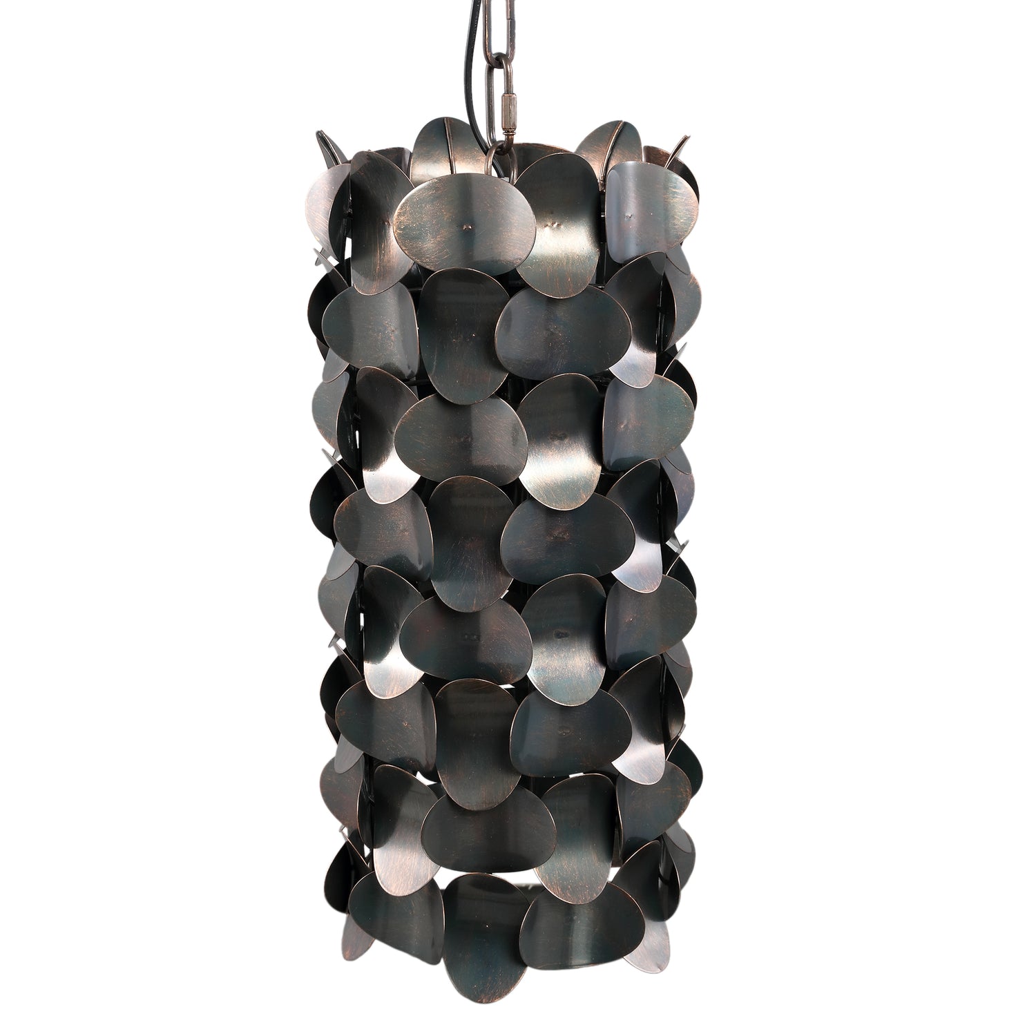 Jaye Black Iron Hanging Lamp Circle Pattern Small PTMD - Hanglamp - PTMD - livinglovely.nl
