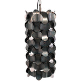 Jaye Black Iron Hanging Lamp Circle Pattern Small PTMD - Hanglamp - PTMD - livinglovely.nl