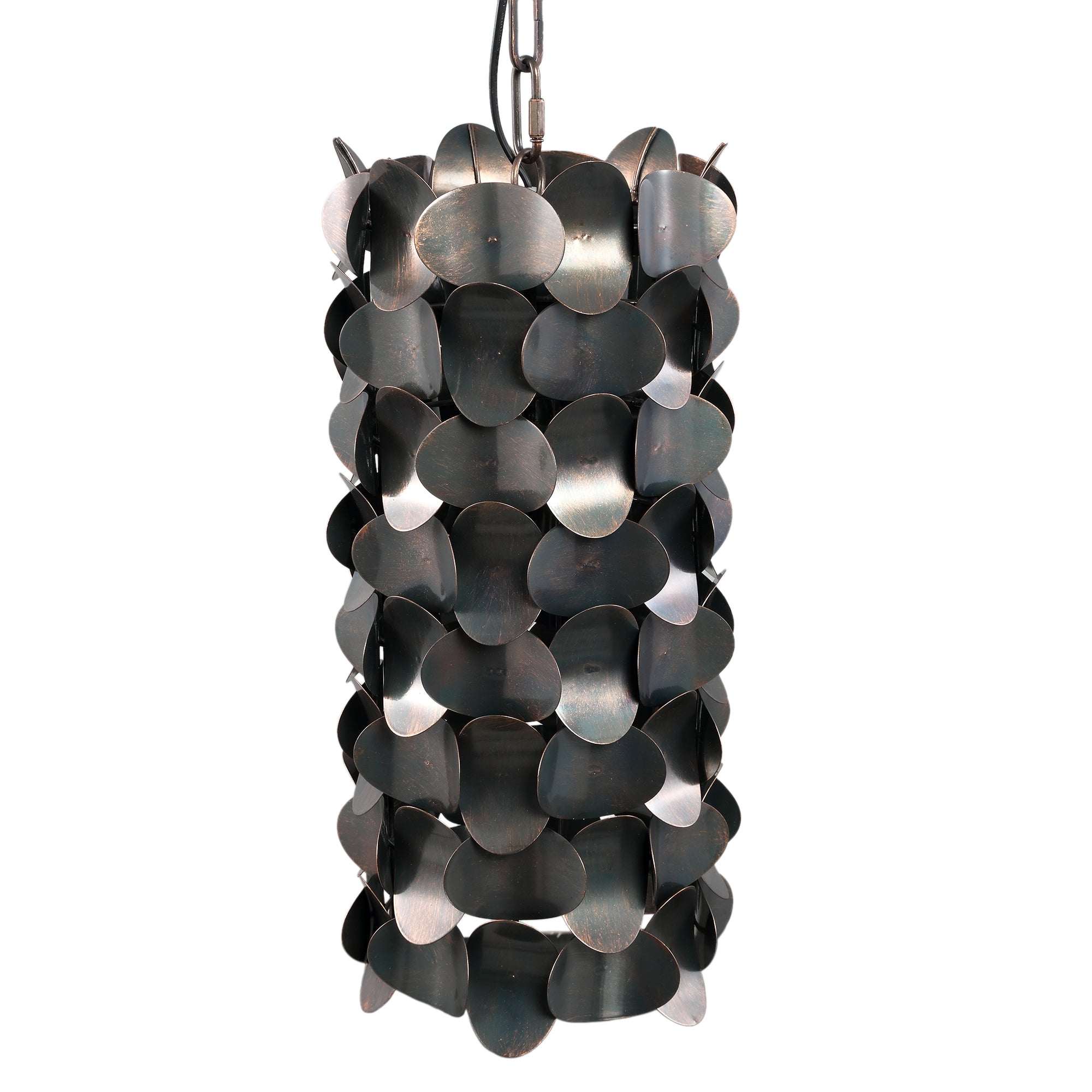 Jaye Black Iron Hanging Lamp Circle Pattern Small PTMD - Hanglamp - PTMD - livinglovely.nl