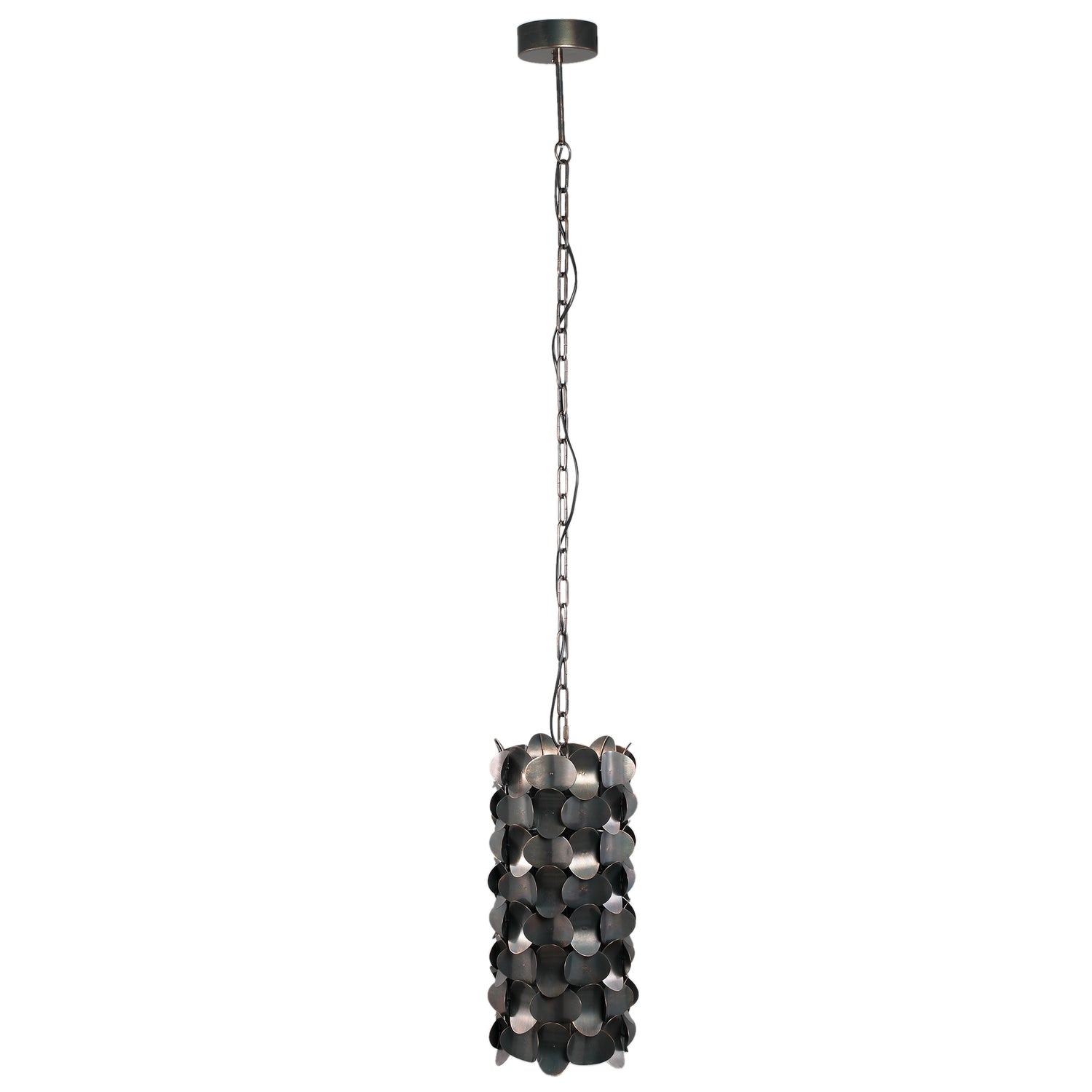 Jaye Black Iron Hanging Lamp Circle Pattern Small PTMD - Hanglamp - PTMD - livinglovely.nl