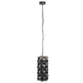 Jaye Black Iron Hanging Lamp Circle Pattern Small PTMD - Hanglamp - PTMD - livinglovely.nl