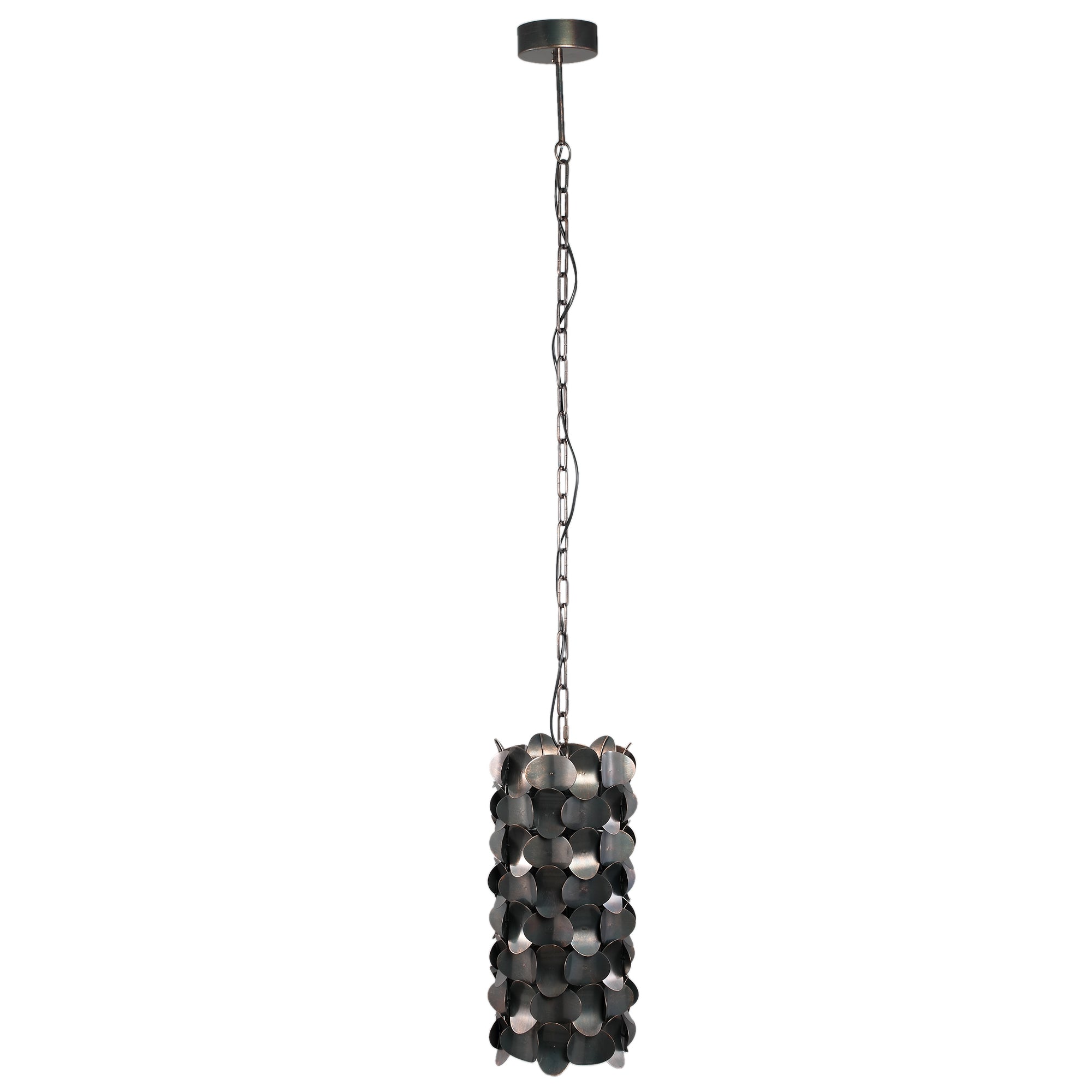 Jaye Black Iron Hanging Lamp Circle Pattern Small PTMD - Hanglamp - PTMD - livinglovely.nl