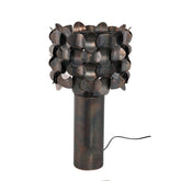 Jaye Black Iron Table Lamp Bended Circle Pattern PTMD - Tafellamp - PTMD - livinglovely.nl