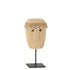 Julien Beeldje Stone & Shells Natural Small - Ornament - J-Line - livinglovely.nl