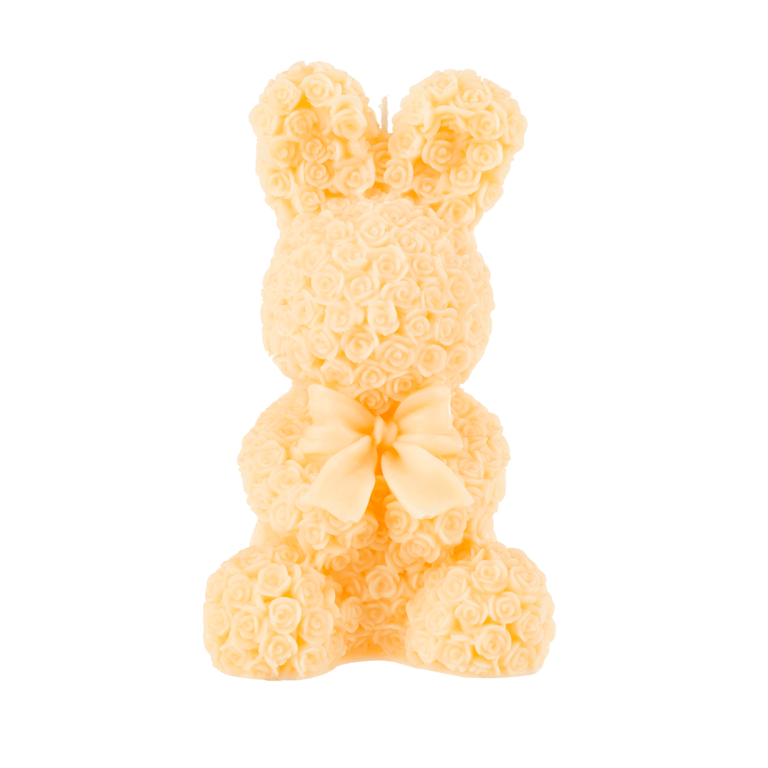 Kaars Konijn Licht Geel Large-25u - Paas - J-Line - livinglovely.nl