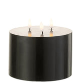 Kaars Led 3 Pitten Zwart - LED Kaars - J-Line - livinglovely.nl