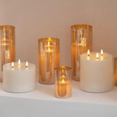 Kaars Led 3 Vlammen Wit Large - LED Kaars - J-Line - livinglovely.nl