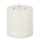 Kaars Led 3 Vlammen Wit Large - LED Kaars - J-Line - livinglovely.nl