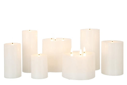 Kaars Led 3 Vlammen Wit Large - LED Kaars - J-Line - livinglovely.nl