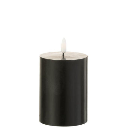 Kaars Led Zwart Small - LED Kaars - J-Line - livinglovely.nl