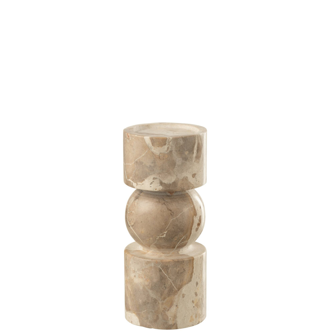 Kerzenhalter Marmor Beige Klein J-Line