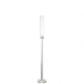 Kaarshouder Moira Glas Transparant Medium - Kandelaar - J-Line - livinglovely.nl