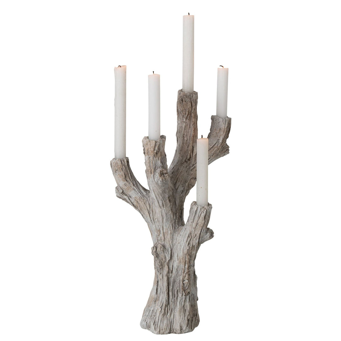 Kaarshouder Polyresin Taupe Large J-Line