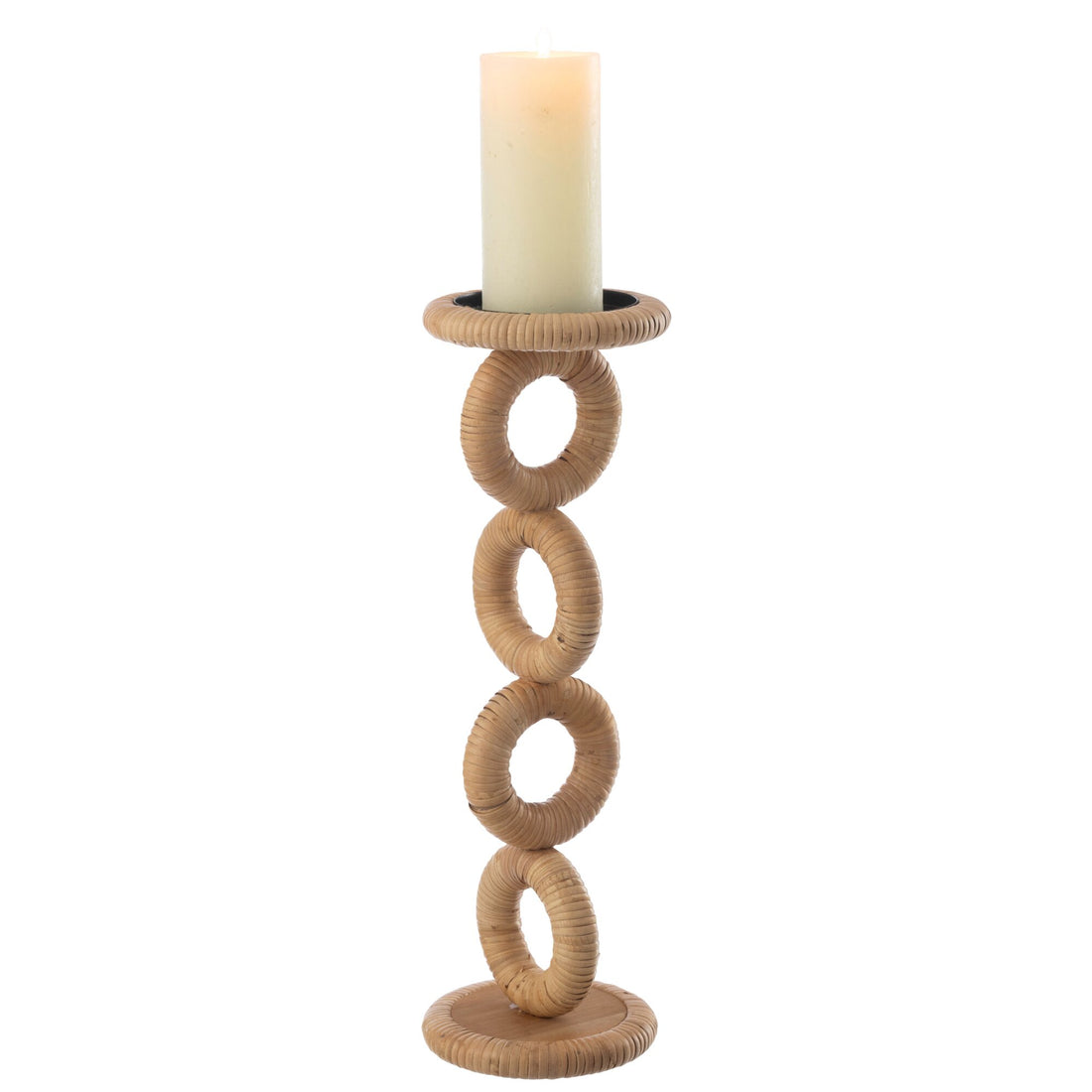 Kerzenhalter Ring MDF Natur Large J-Line