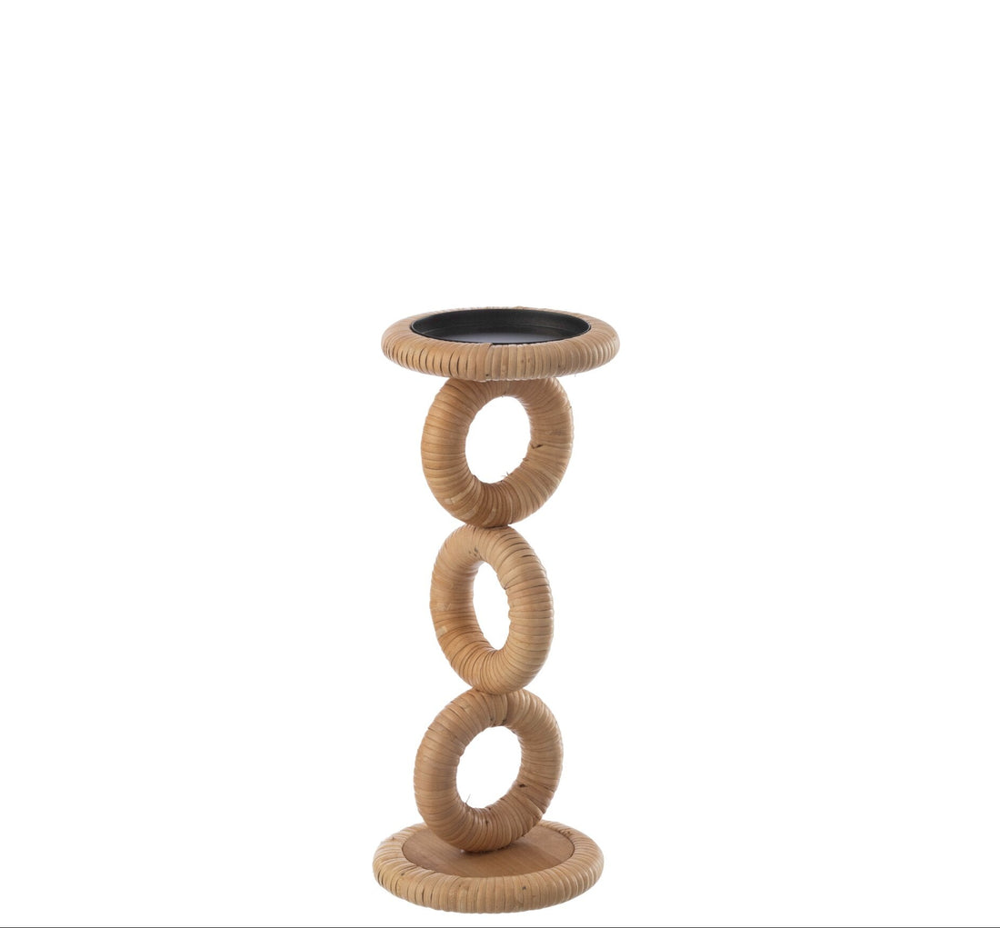 Kerzenhalter Ring MDF Natur Klein J-Line