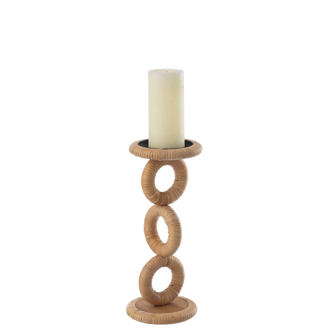 Kerzenhalter Ring MDF Natur Klein J-Line