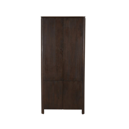 Kabinet Dallas Bruin van Starfurn, 90 cm breed en 200 cm hoog