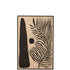 Rahmen Blatt Abstrakt Holz/Leinwand Braun/Schwarz - Gemälde - J-Line - livinglovely.de