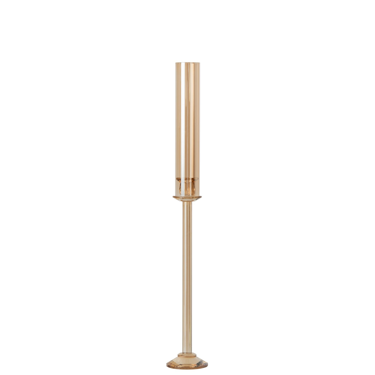 Kandelaar Kristal Goud Medium van J-Line, kristallen kandelaar in goud van Ø11cm x H80cm