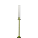 Kandelaar Kristal Groen Medium van J-Line, kristallen kandelaar in groen van Ø11cm x H80cm