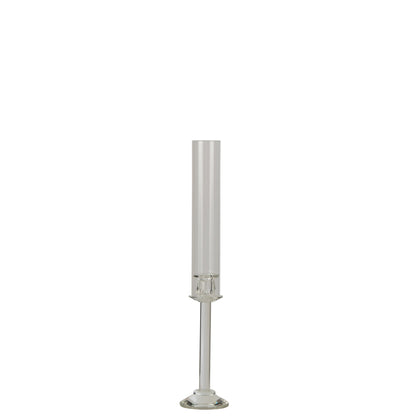 Kandelaar Kristal Transparant Small van J-Line, kristallen kandelaar in transparant van Ø11cm x H61cm