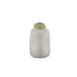 Karlie White Matte Glass Bulb Vase Green Top PTMD 16x16x25 - Vaas - PTMD - livinglovely.nl