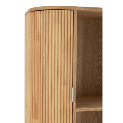 Kast Vakken Rond Mdf/Dennenhout Naturel J-Line