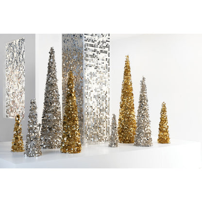 Kegel Pailletten Schuim Goudkleurig Medium H56cm J-Line