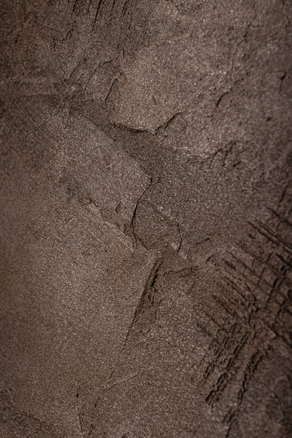 Kemp Brown Canvas Painting Rough Round S 90cmx2,5x90cm PTMD - Wandpaneel - PTMD - livinglovely.nl