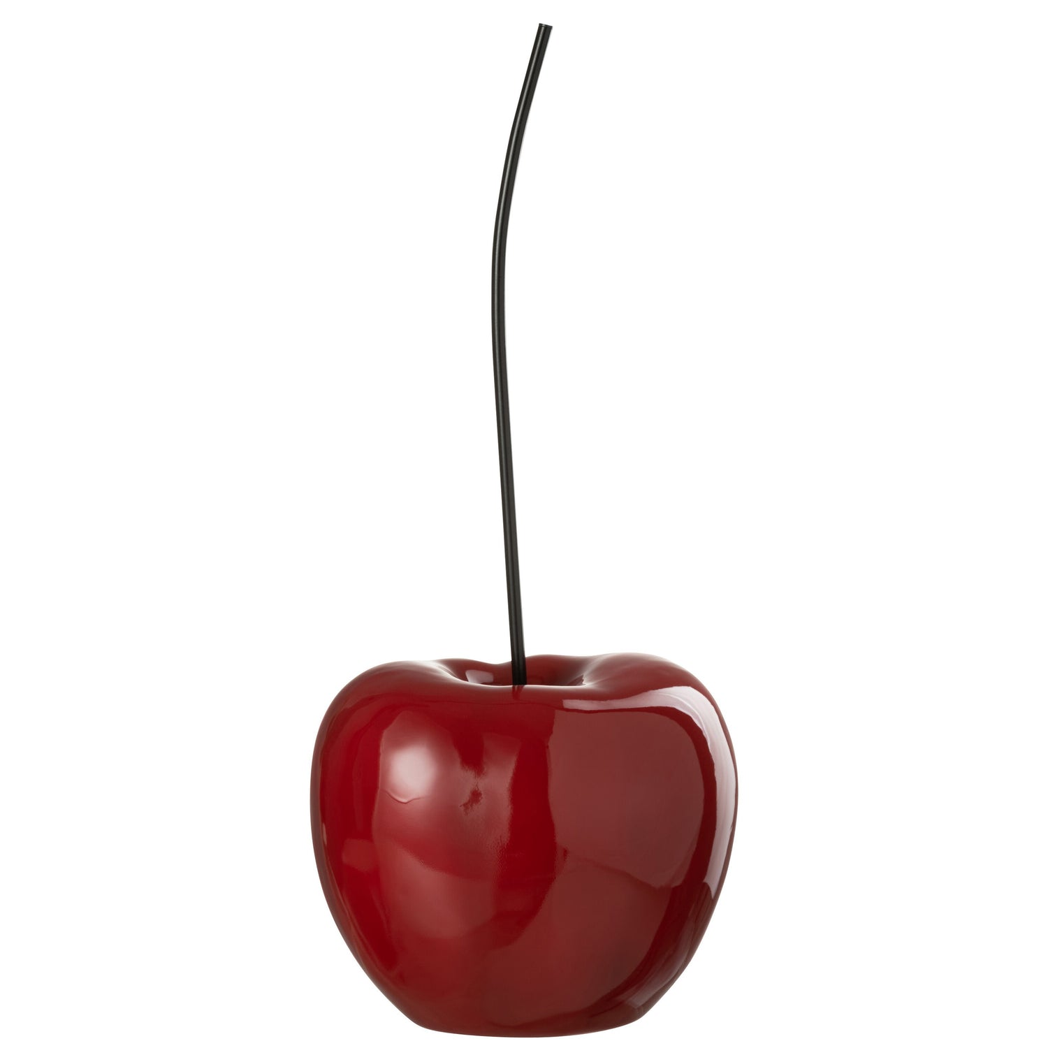 Kers Resine Blinkend Rood Large L24cmxB21cmxH56cm - Beeld - J-Line - livinglovely.nl