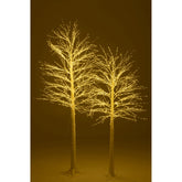 Kerstboom 3000 Led Plastiek Wit Large H210cm van J-Line, witte kerstboom van plastiek, detailopname van de constructie