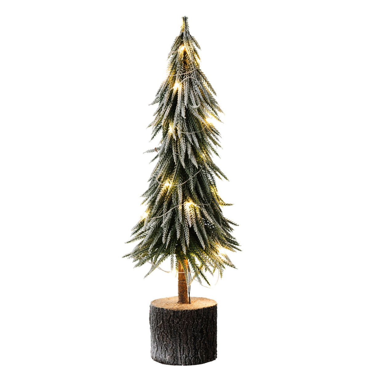 Kerstboom A+Led Kunststof Sneeuw Groen Large H60cm J-Line