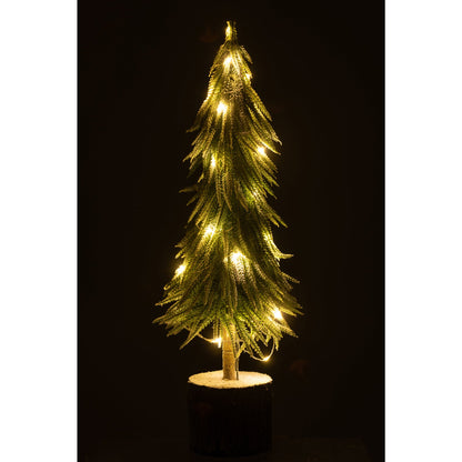 Kerstboom A+Led Kunststof Sneeuw Groen Large H60cm J-Line