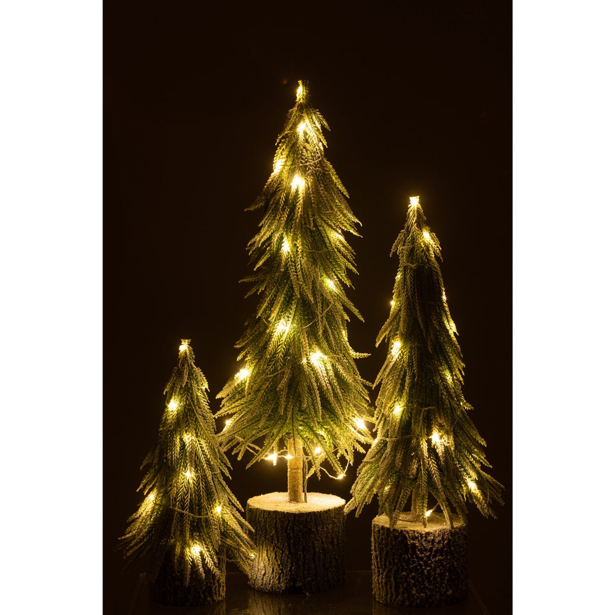 Kerstboom A+Led Kunststof Sneeuw Groen Large H60cm J-Line