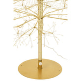 Kerstboom Led Warm Witte Lichten Ijzer Goudkleurig Extra Large H240cm van J-Line, in een feestelijk gestylede setting