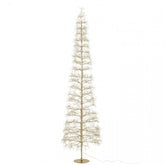 Gouden lichtboom van 240 cm van J-Line, warmwitte leds verwerkt in de koperkleurige takken