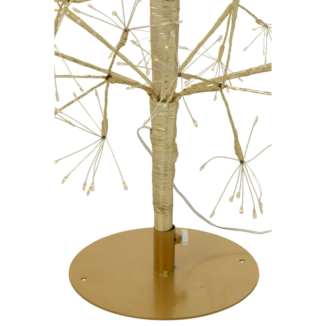 Kerstboom Led Warm Witte Lichten Ijzer Goudkleurig Large H180cm van J-Line, vanuit een andere hoek gefotografeerd