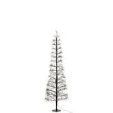 Kerstboom Led Warm Witte Lichten Ijzer Zwart Large H180cm van J-Line, zwarte kerstboom van ijzer, volledig in beeld
