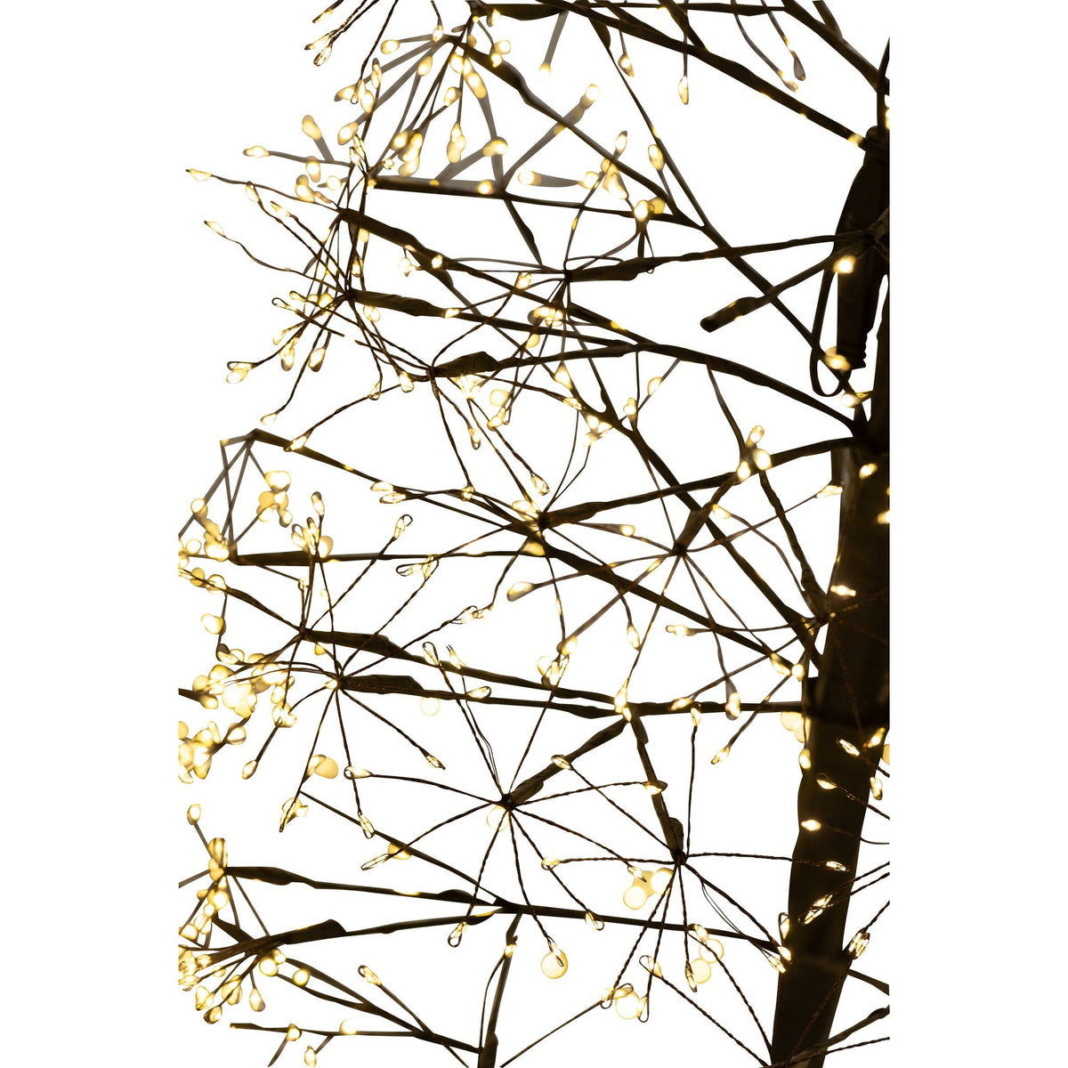 Kerstboom Led Warm Witte Lichten Ijzer Zwart Large H180cm van J-Line, zwarte kerstboom van ijzer, close-up van het materiaal