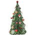 Kerstboom Ornamenten Resine Mix Large H63cm van J-Line, kleurrijke kerstboom van resine, detail van de takken en afwerking