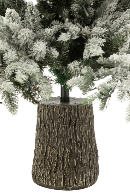 Kerstboom + Sneeuw 3000led Lichtjes Plastiek Wit - Kerstboom - J-Line - livinglovely.nl
