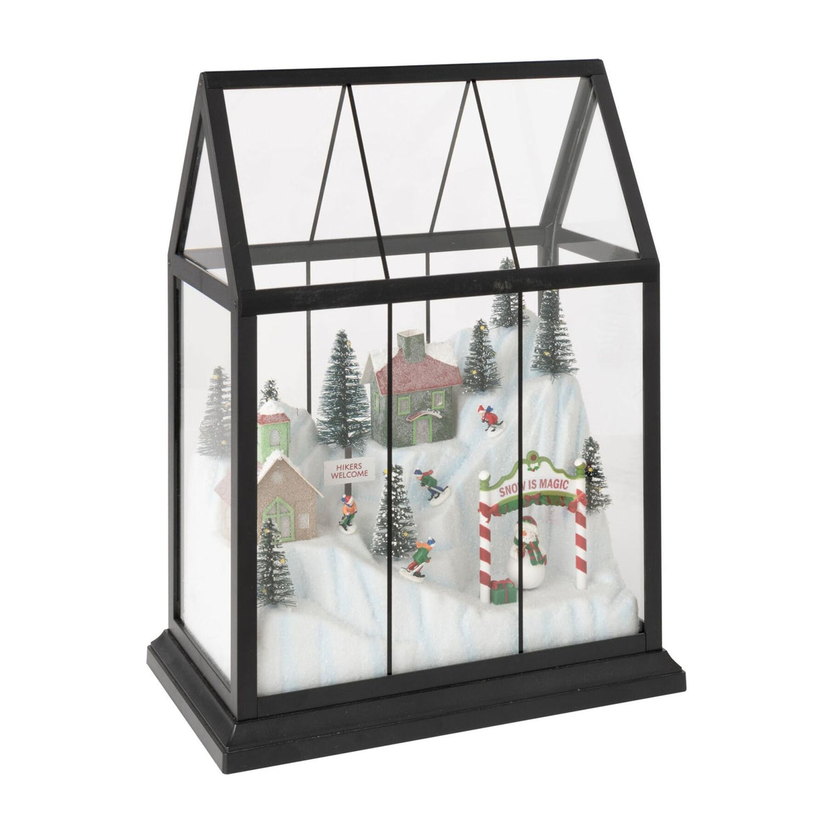 Kerstdorp Led Glas Multicolor Medium J-Line