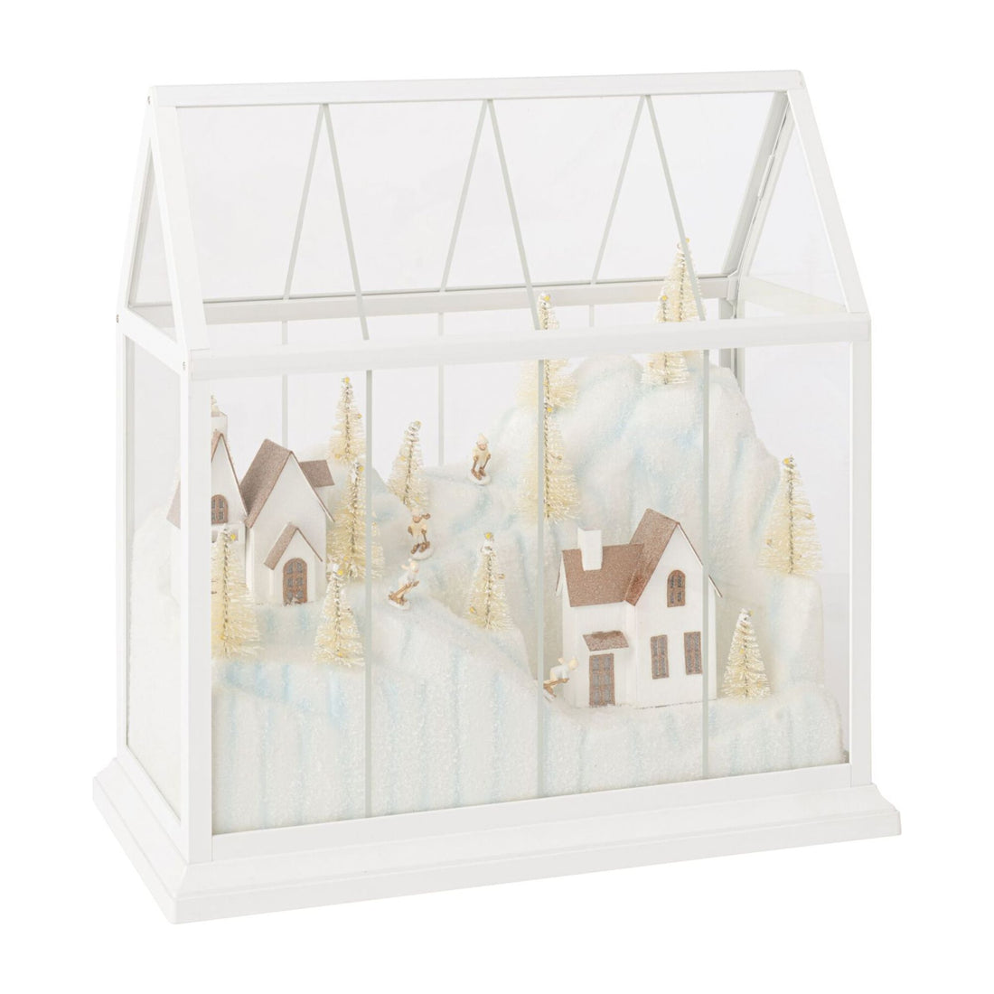 Kerstdorp Led Glas Wit/Goud Large J-Line