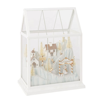 Kerstdorp Led Glas Wit/Goud Medium J-Line
