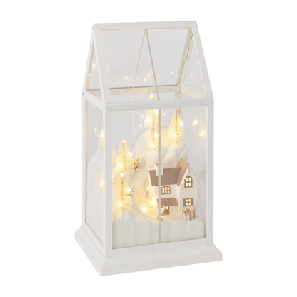Kerstdorp Led Glas Wit/Goud Small J-Line